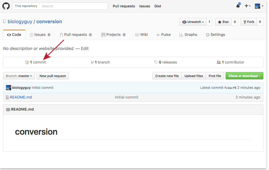 Creating a Repository on GitHub (Step 1)