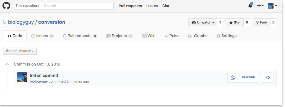 Creating a Repository on GitHub (Step 2)