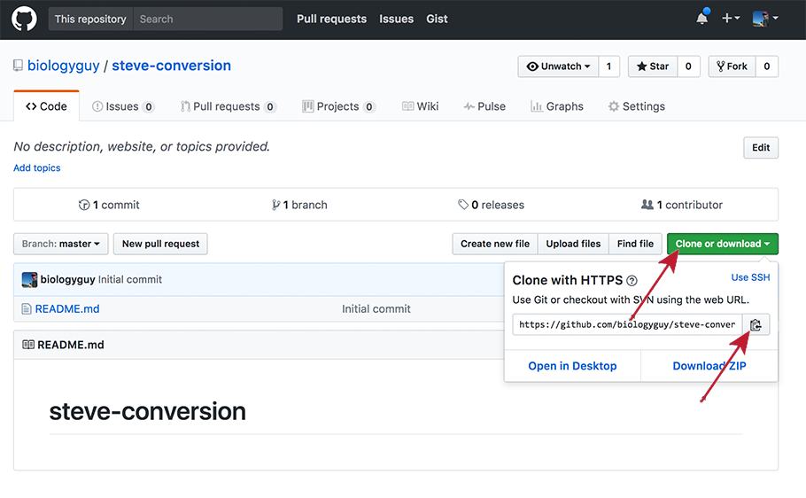 Creating a Repository on GitHub (Step 3)